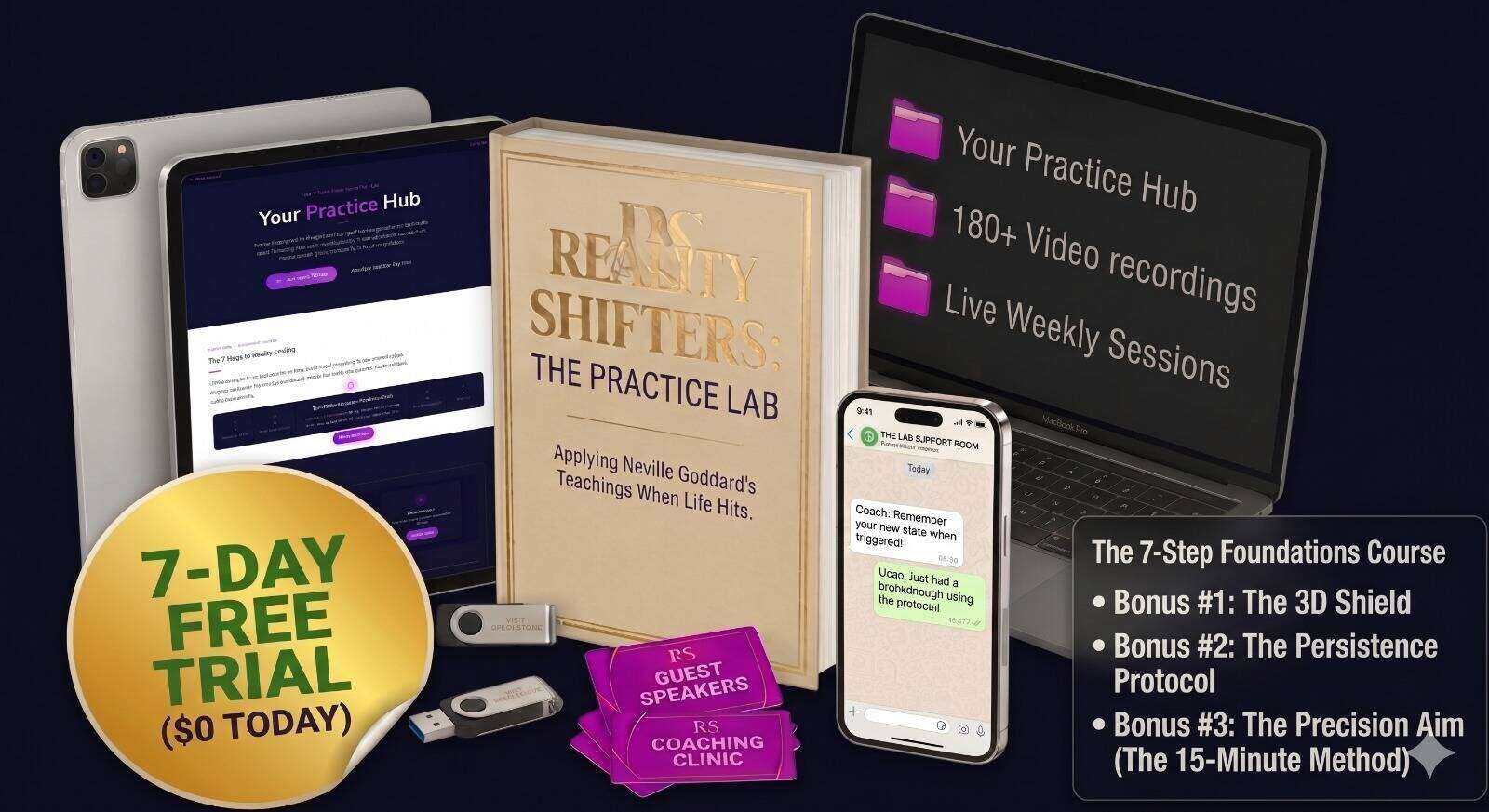 Reality Shifters Practice Lab — Everything inside the room